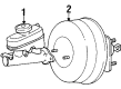 Ford Crown Victoria Brake Booster Diagram - F8AZ2B195DA