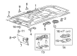Mercury Montego Dome Light Diagram - YF1Z-13783-AA