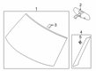 2008 Mercury Milan Car Mirror Diagram - 8U5Z-17700-Q