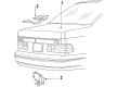 1990 Mercury Sable Weather Strip Diagram - E9DZ5443720A