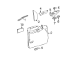 Ford F-250 Super Duty Armrest Diagram - 2C7Z-2524100-BAA