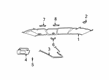 Ford Explorer Sport Sun Visor Diagram - XL2Z7804104EAC