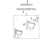 Lincoln Continental Emblem Diagram - F8OZ-5442528-BA