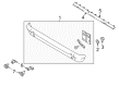 Ford E-350 Econoline Club Wagon Bumper Diagram - 7C2Z-17906-EPTM