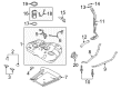 Mercury Fuel Tank Strap Diagram - AG1Z-9092-B