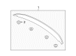 2012 Ford Mustang Spoiler Diagram - AR3Z-6344210-AC