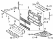 2023 Ford Escape Air Deflector Diagram - LX6Z-8310-C