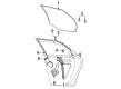 Mercury Sable Window Regulator Diagram - YF1Z-5427008-A
