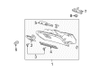 Mercury Grand Marquis Glove Box Diagram - 9W7Z-54060T10-AF