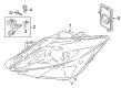2014 Lincoln MKZ Headlight Diagram - DP5Z-13008-U