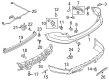Ford Police Interceptor Utility Bumper Diagram - BB5Z-17F828-AA