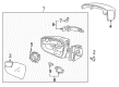 2017 Ford Focus Car Mirror Diagram - F1EZ-17682-L