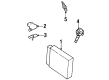 Mercury Grand Marquis Engine Control Module Diagram - 1U7Z-12A650-DRB