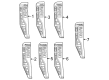 Ford F-350 Super Duty Emblem Diagram - PC3Z-16720-BT