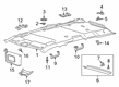 Lincoln Sun Visor Diagram - JL7Z-7804104-GA