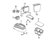 2000 Ford F-150 Center Console Base Diagram - YL3Z-15045A36-BHD