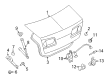 Mercury Trunk Latch Diagram - 7E5Z-5443200-B
