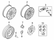 Lincoln Lug Nuts Diagram - CV6Z-1012-B