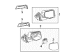 Mercury Car Mirror Diagram - 6L5Z-17K707-B