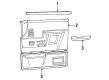 Ford F-250 Armrest Diagram - E9TZ-1524101-A1A