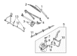 Ford Windshield Wiper Diagram - 3L8Z-17528-AA