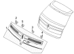 Lincoln Bumper Reflector Diagram - DE9Z-13A565-B