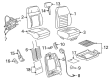 2005 Ford Mustang Seat Cushion Diagram - 6R3Z-63632A22-A
