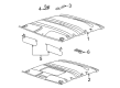 Lincoln LS Sun Visor Diagram - YW4Z5404105AAC