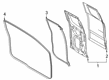 Ford Ranger Weather Strip Diagram - AB3Z-2125324-D
