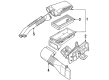 Ford F-250 Air Filter Box Diagram - F4TZ-9600-C