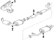 Mercury Tracer Catalytic Converter Diagram - F8CZ-5E212-LC