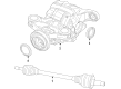 Ford Police Interceptor Utility Axle Shaft Diagram - L1MZ-4K139-C