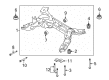 Ford Police Interceptor Utility Axle Support Bushings Diagram - BB5Z-5872-B