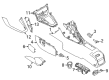 2015 Ford Focus Center Console Base Diagram - F1EZ-58045A36-AA