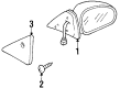 Mercury Tracer Car Mirror Diagram - F7CZ-17682-DA
