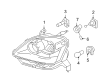 2007 Ford Five Hundred Headlight Diagram - 6G1Z-13008-A