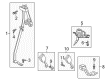 2024 Lincoln Navigator Seat Belt Diagram - JL1Z-16611B68-DC