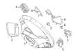 Lincoln MKZ Steering Wheel Diagram - BH6Z-3600-BB