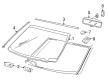 Mercury Montego Car Mirror Diagram - 6U5Z-17700-AA