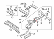2020 Ford Transit Connect Rear Crossmember Diagram - DV6Z-4K338-A