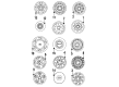 Ford Ranger Wheel Cover Diagram - F3TZ1130B