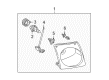 Ford Explorer Sport Trac Headlight Diagram - 1L5Z-13008-BA