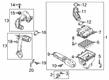 Lincoln Air Filter Box Diagram - HP5Z-9600-A