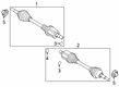 Ford Police Interceptor Utility Axle Shaft Diagram - N1MZ-3A427-E