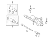 Mercury Rack & Pinion Bushing Diagram - YL8Z-3C716-FA
