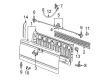 Ford Ranger Tailgate Latch Diagram - F37Z-9943151-A