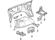 Ford Bronco Fender Diagram - E1TZ16005B