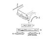 2010 Ford F-350 Super Duty Emblem Diagram - 9C3Z-9942528-D
