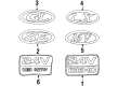 Ford Contour Emblem Diagram - F8RZ-16098-EA
