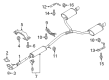 Lincoln Muffler Hanger Straps Diagram - DG1Z-5A205-A